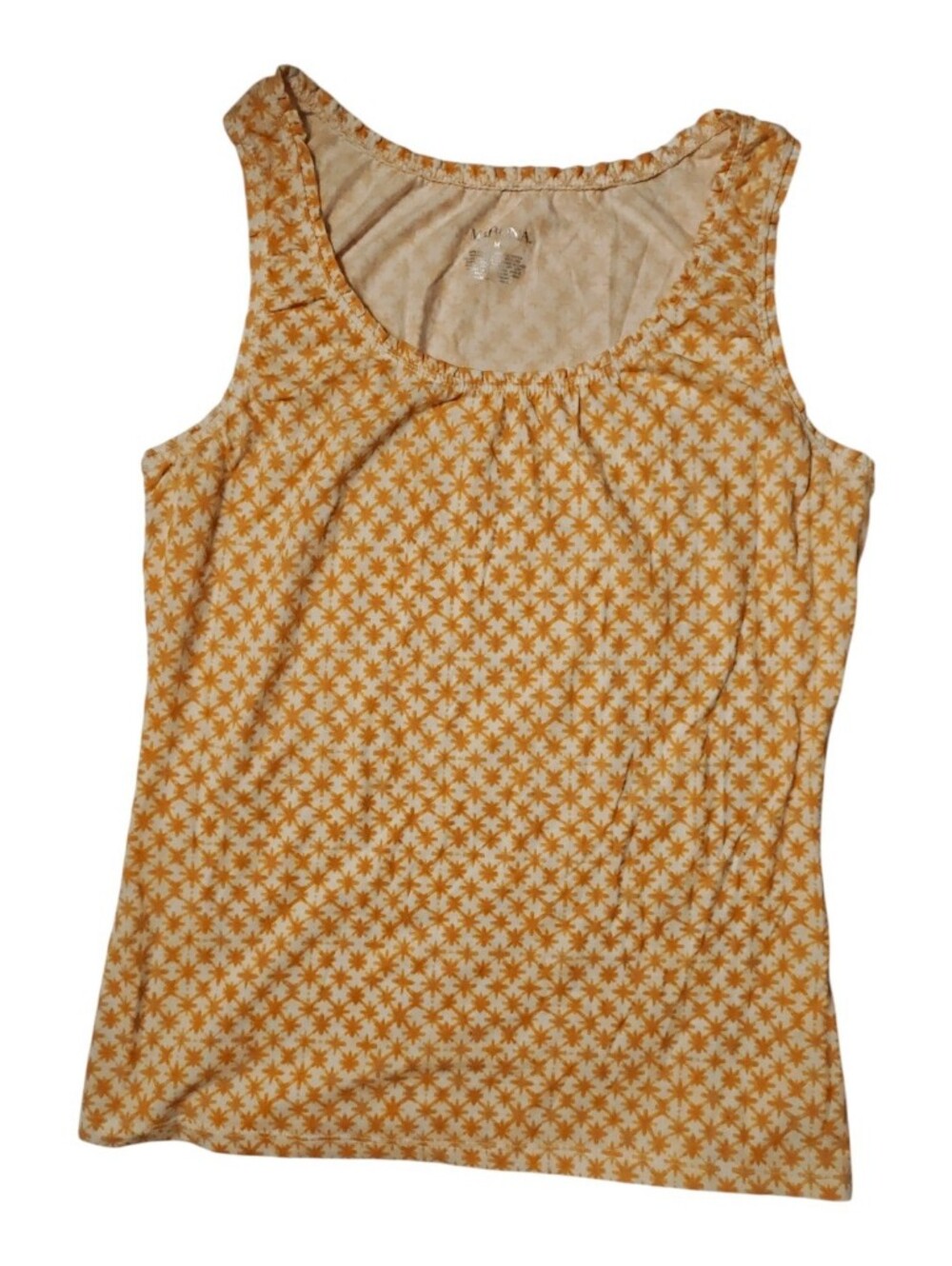 Merona Women's Yellow Floral Sleeveless Tank Top
